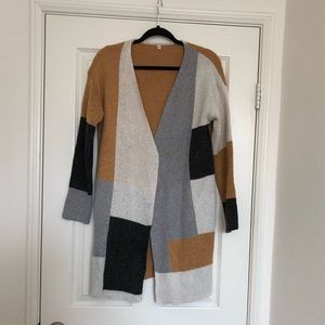 Color Blocking Cardigan